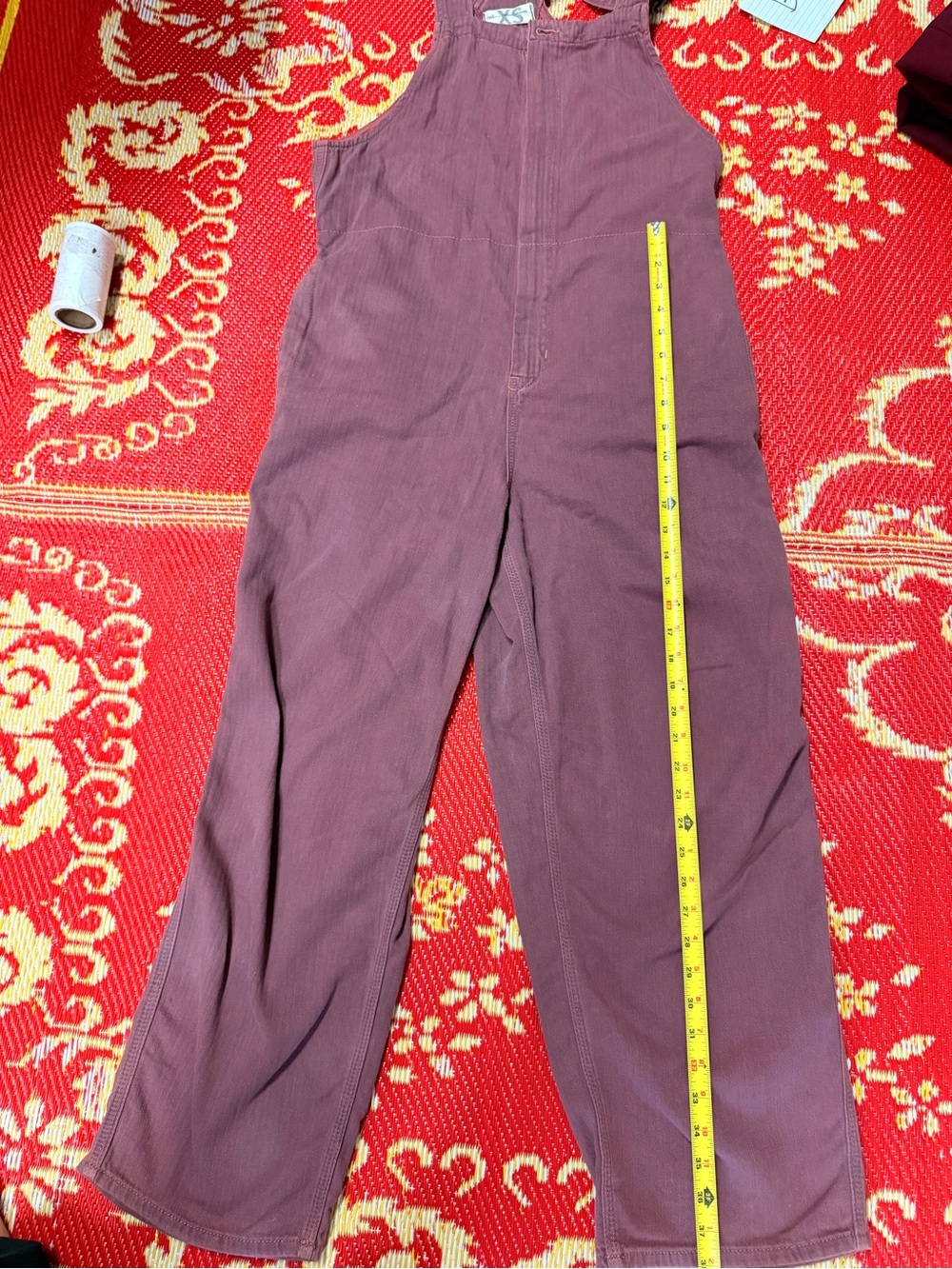 We The Free Sz XS Dusty Rose Overalls with Metal Buckles Cotton Blend - Picture 11 of 14